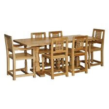 VINTAGE ROBERT MOUSEMAN THOMPSON SIX PERSON DINING TABLE & CHAIR PART OF A SUITE for sale  Shipping to South Africa