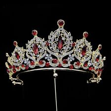 7,5 cm de altura de cristal boda reina concurso tiara corona 7 colores segunda mano  Embacar hacia Mexico