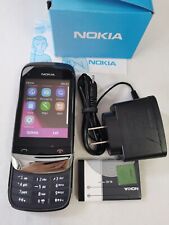 Nokia C2-02 Cell Phone Chrome Black (Unlocked) Slide Simple Basic Mobile Phone for sale  Shipping to South Africa