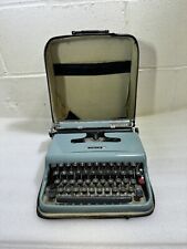 Used, Olivetti Lettera 22 Typewriter Duck Egg Blue Made Great Britain Spare OrRepair for sale  Shipping to South Africa