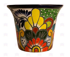 Maceta XOOCH MÉXICO Talavera - arcilla de colores, cerámica "LEÓN"" hecha a mano segunda mano  Embacar hacia Argentina