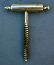 Pin rodante antiguo raro sacacorchos de bronce de colección, usado segunda mano  Argentina 