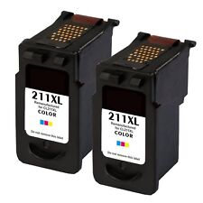 2 Pack CL-211XL CL211XL Color Ink Cartridges for Canon MP495 MX320 MX340 Printer, used for sale  Shipping to South Africa