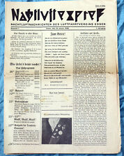 Periódico-PRENSA DE AIRE NOCTURNO Essen 19.01.1928 ¡primera edición! club de aviación segunda mano  Embacar hacia Argentina