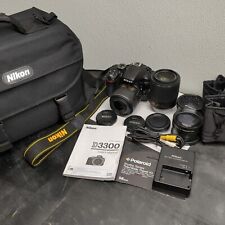 Câmera Digital Nikon D3300 DSLR 24.2MP NIKKOR DX Com 4 Lentes e Mais VR II comprar usado  Enviando para Brazil