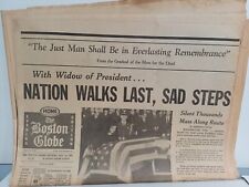 Grande JFK Presidente John F. Kennedy FUNERAL Manchete 1963 Jornal Antigo comprar usado  Enviando para Brazil