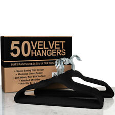 Techzoo Luxurious Design Ultra Thin Non Slip Premium Velvet Hanger, Set of 50 for sale  Shipping to South Africa