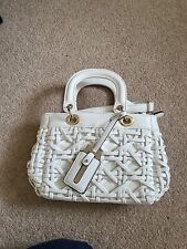 Cream leather handbag for sale  DERBY