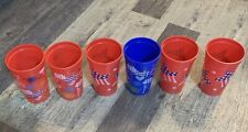 Set Of 6 4th Of July Plastic Tumblers. 3 “I Love The 4th” And 3 Americana Stars for sale  Shipping to South Africa