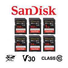 Tarjeta de memoria Sandisk SD Extreme PRO 32 GB 64 GB 128 GB 256 GB 512 GB 1 TB Nikon Canon segunda mano  Embacar hacia Argentina