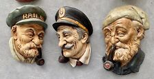 Lot chalkware head for sale  Shipping to Ireland