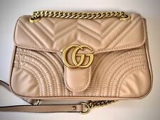 Bolsa de ombro Gucci GG Marmont couro rosa empoeirado pequena comprar usado  Enviando para Brazil