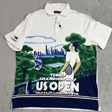 Polo Ralph Lauren US Open Tenis Malla Camisa Polo Para Hombre XL Blanca Nueva York segunda mano  Embacar hacia Argentina