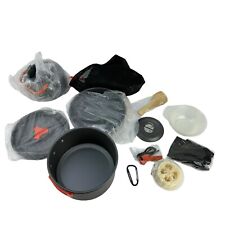 Overmont Out of Doors Camping Cookware Mess Kit Survival Bushcraft Cook Set, used for sale  Shipping to South Africa