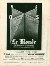 Publicité ancienne journal d'occasion  France