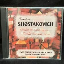 LEVON AMBARTSUMIAN violino, viola - Sonatas para violino e viola SHOSTAKOVICH - CD 2003 comprar usado  Enviando para Brazil