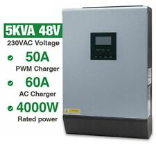Solar Hybrid Inverter 4KW(4000W)/5kVA(5000VA) für Eigenstromnutzung PWM-Ladeteil gebraucht kaufen  Schwaförden