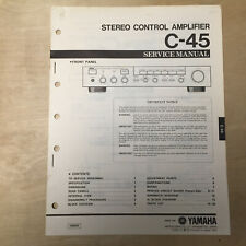 Manual de serviço original Yamaha para o reparo do amplificador de controle C45 comprar usado  Enviando para Brazil