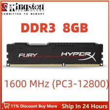 HyperX FURY DDR3 4GB 8GB 1600 MHz PC3-12800 Desktop RAM Memory DIMM 240pins comprar usado  Enviando para Brazil