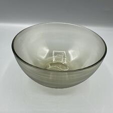 Vintage Smoky Gray Tiny Ribbed Circle Cereal Dessert Bowl 5.75" Mid Century, used for sale  Shipping to South Africa