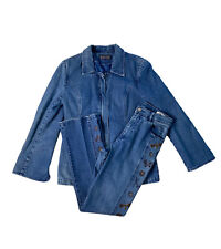 BUTTERFLY DETAILED LAFEI NIER DENIM JACKET And Jeans SIZE 43 * FREE POSTAGE * na sprzedaż  Wysyłka do Poland