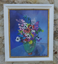 Bouquet tableau toile d'occasion  La Roche-Posay