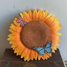 Used, SPOONTIQUES Sunflower w Butterflies Garden Steeping Stone Wall Plaque Home Decor for sale  Shipping to South Africa