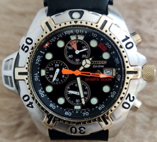 Usado, Relógio masculino Citizen Aqualand cronógrafo ECO-DRIVE B471-S012929 ouro e aço 42 mm comprar usado  Enviando para Brazil