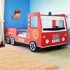 Lit enfant design camion pompier rouge Lit pour enfants avec sommier à lattes  d'occasion  Chilly-Mazarin