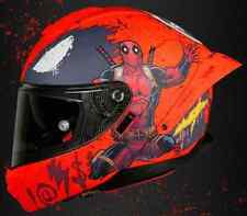 Capacete de motocicleta Full Face viseira dupla vermelho Deadpool comprar usado  Enviando para Brazil
