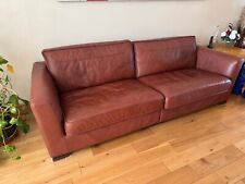 Brown leather seater for sale  HOUNSLOW