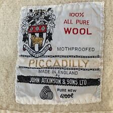 Pure wool blanket for sale  TOTNES