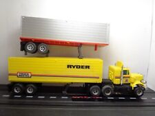 AURORA AFXRYDER PETERBILT Tractor and two Ryder Trailers HO slot car, used for sale  Shipping to South Africa