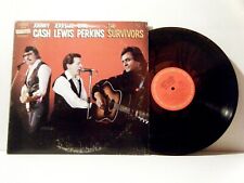 Vinil Columbia JOHNNY CASH JERRY LEE LEWIS CARL PERKINS LP The Survivors 1982, usado comprar usado  Enviando para Brazil