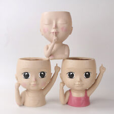 Cute face planter for sale  Shipping to Ireland