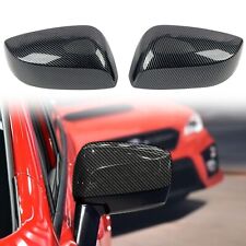 Carbon Fiber Black Side Door Mirror Cover For Subaru WRX / WRX STI 2015-2021, used for sale  Shipping to South Africa