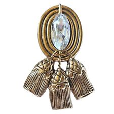 Broche vintage dorée d'occasion  Le Luc