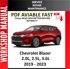 Chevrolet Blazer 2019 2021 2022 2023 servicio manual taller de reparación segunda mano  Embacar hacia Argentina