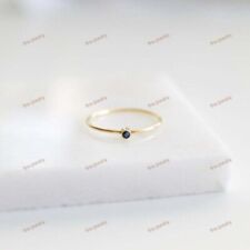 Used, Natural Sapphire Gemstone Jewelry 14k Yellow Gold Cocktail Ring Size 6 For Girls for sale  Shipping to South Africa