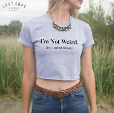 Camisa recortada I'm Not Weird (Just Limited Edition) Recortada lema divertido grunge segunda mano  Embacar hacia Argentina