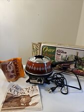 Juego de fondue eléctrica vintage Oster modelo 691 en caja original utensilios no incluidos segunda mano  Embacar hacia Argentina