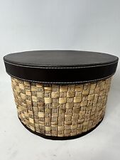 Round wicker hatbox for sale  Rochester