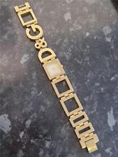 Reloj de pulsera enchapado en oro con logotipo de D&G para damas en funcionamiento segunda mano  Embacar hacia Argentina
