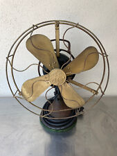Used, Antique General Electric GE 13" Brass Blade Oscillating Fan NP16652 AOU AD1 for sale  Shipping to Canada