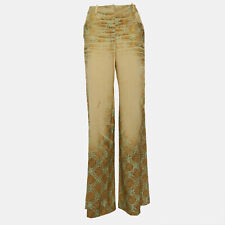 Roberto Cavalli Multicolor Print Silk Wide Leg Trousers S for sale  Shipping to South Africa