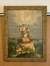 antique framed jesus print for sale  Milford Center