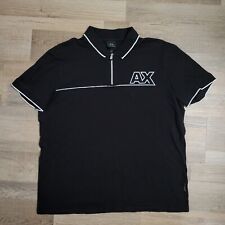 Camisa polo masculina Armani Exchange logotipo preto GG comprar usado  Enviando para Brazil
