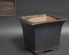Usado, Vaso de bonsai Yixing porcelana vitrificada largura quadrada 17,4 cm / 6,85 pol. Ran Pot comprar usado  Enviando para Brazil