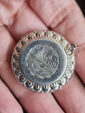 Silver locket round for sale  BIRMINGHAM