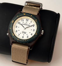 Usado, Timex Expedition relógio masculino cáqui indiglo luz verde nova bateria pulseira ATO comprar usado  Enviando para Brazil